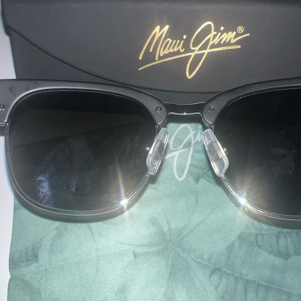 Maui Jim MJ0695S-001 Holomua Polarized Plus Black  Matte Sunglasses 52-18-145 M - Picture 3 of 7